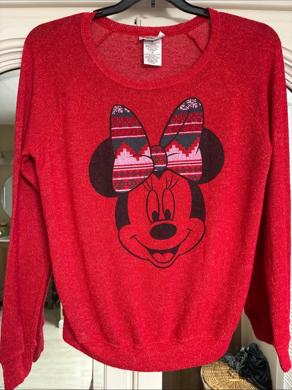 Red Disney Parks Minnie Mouse Graphic Sweater - Women's